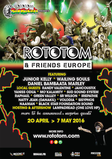 Rototom & Friends, il tour europeo ha tutte le date - Rototom Sunsplash